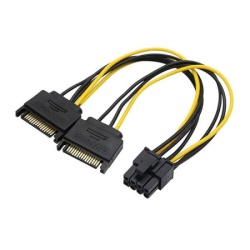 Fast Asia Adapter za napajanje VGA 8 pina na 2 x Sata ( 667 )