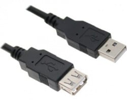 Fast Asia Kabl USB A - USB A MF (produžni) 3m crni - Img 2