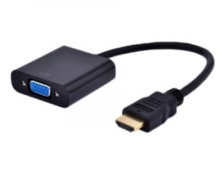 FastAsia adapter-konvertor HDMI (M) - VGA (F) crni