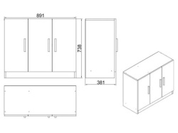 Futrix  Kancelarijska komoda Vario E ( 39228 ) -5