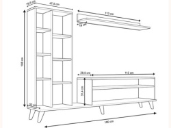 Futrix Tv komoda Elif belo ( 34661 ) -2