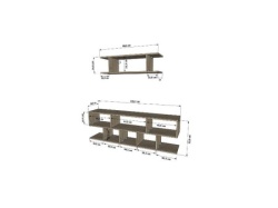 Futrix Tv komoda Evi 13 Sivi hrast  ( 30673 ) -2