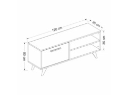 Futrix Tv komoda Seta boja-drveni dezen ( 23633 ) -4