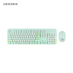 Geezer wl hello bear set tastatura i miš u zelenoj boji ( SMK-640M2AGGN )-1