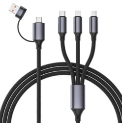 Gembird CC-USB2S-ACM31-1.5M  Premium silicon 4-in-1 USB charging cable, 1.5 m-2