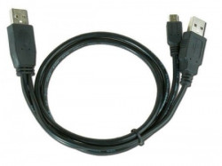 Gembird dual USB 2.0 A-plug to mini 5pina kabl 0.9m CCP-USB22-AM5P-3 - Img 2