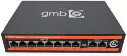 Gembird GMB POE -FS1010PG Switch, IEEE802.3af/at, 8 PoE 10/100M, 2 UP-link 100/1000M , 52V 120W, 30W/PoE, VL