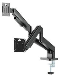 Gembird MA-DA2-06 Podesivi dupli stoni drzac za monitor, tilt, 17-32 max.10kg Black-5