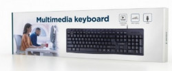 Gembird multimedijalna tastatura US layout black USB KB-UM-107 - Img 2