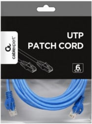 Gembird PP6U-3M/B mrezni kabl, CAT6 UTP Patch cord 3m blue - Img 1