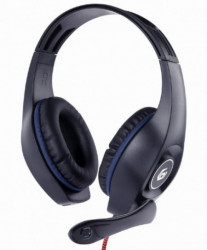 Gembird stereo gejmerske slušalice sa mikrofonom+volume kontrolom 3.5mm blue GHS-05-B - Img 1