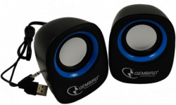 Gembird stereo zvucnici black/black, 2 x 3W RMS USB pwr, 3.5mm kutija sa prozorom (359)SPK-111 ** - Img 2