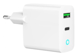  Gembird ta-uc-pdqc20l-w-01 punjac 20w, 2-port (usb-a+usb-c) led, white-5