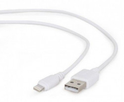 Gembird USB 2.0 a-plug to micro usb apple iphone l-plug cable 2M White CC-USB2-AMLM-2M-W - Img 1