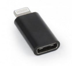 Gembird USB Type-C adapter (CF/8pin M), black A-USB-CF8PM-01