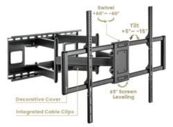 Gembird WM-120ST-01 TV nosac rotate/tilt 60-120 VESA 90x60cm, max 120kg, drzac-2