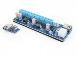 Gembird x-RC-PCIEX-03 PCI-express riser add-on card, PCI-ex 6-pin power connector - Img 1