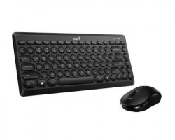 Genius LuxeMate Q8000 Wwreless USB US crna tastatura + miš - Img 3