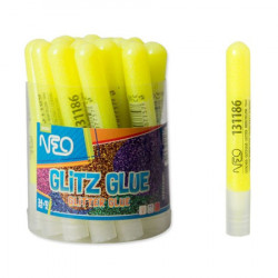 Glitz Glue, lepak sa šljokicama, žuta neon, 10ml ( 131186 ) - Img 1