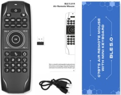 Gembird GMB-G7BTS Air Mouse Android TV Box Remote Control, Unique Design, Mini keyboard-6