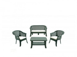 Green Bay baštenski set - sto + 2 stolice + dvosed - zeleni veranda ( 031481 ) - Img 1