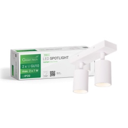 Green tech LED spot svetiljka gu10 x 2 bela ( feba-2 )
