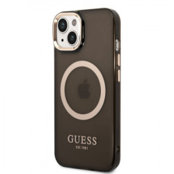 Guess futrola za iPhone 14 plus gold oputline tranclucent black MagSafe ( GUHMP14MHTCMK ) - Img 2