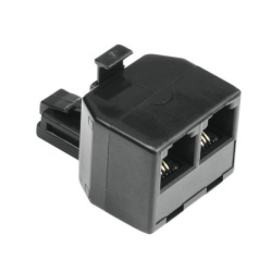 Hama adapter modularni muški 6p4c na 2x ženski 6p4c ( 44856 )