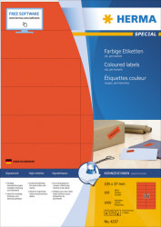 Herma etikete 105X37 A4/16 1/100 crvena ( 02H4257 ) - Img 1
