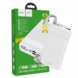 Hoco j73 powerful, white power bank 30000mah, micro-usb / tipe-c ulaz, lampa  - Img 1