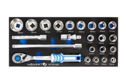 Hogert organizator eva set alata sa čegrtaljkom 1/2" 23 kom ( HT7G128 )