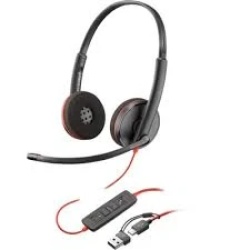 HP 8X229AA Poly 3225 USB-C+3.5mm Plug+USB-C/A crne Slušalice žične