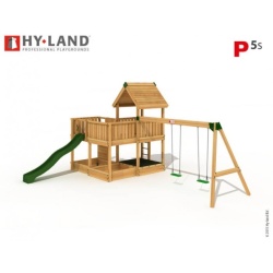 Hy-Land EN 1176 javno igralište Jungle Gym - Projekat 5 sa ljuljaškama - Img 3