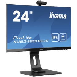 Iiyama 24" IPS-panel, 1920x1080, Windows Hello Webcam 1080P Auto Focus ( XUB2490HSUH-B1 ) -5