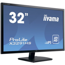 Iiyama 32" IPS-panel, 1920x1080, 5ms, 250cdm˛, HDMI, DVI, VGA, speakers monitor ( X3291HS-B1 ) - Img 5