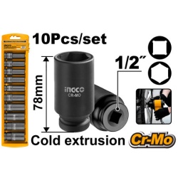 Ingco nasadni ključevi 10/1 1/2" ( HKISSD12102L )