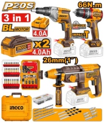Ingco neto bf cosli250591e aku set (hamer+buŠ 66nm+Šauber) super ingco ( COSLI250591E )