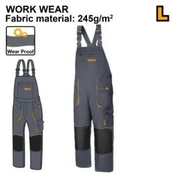 Ingco wuct8033.l radne pantalone sa tregerima vel l super ingco ( WUCT8033 )