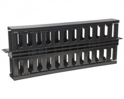 Intelinet Cable Management Panel 19" 1U with cover crni - Img 2