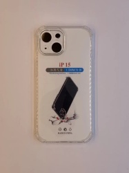 iPhone 15 transparent maska sa ojačanim ivicama ( 96111 )