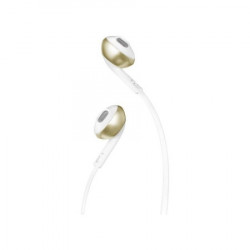 JBL T205 CGD earbud slušalice, univerzalne kontrole, mikrofon, 3.5mm, zlatna - Img 1