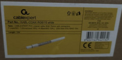 KABL-COAX-RG6/15 white (X553)** koaksialni kabl RG6 konektor F-male/IEC, conduct.18%, 6.5mm 15m - Img 3