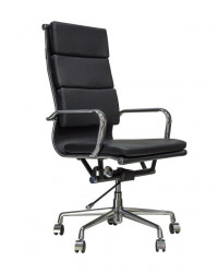 Kancelarijska stolica BOB HB L od prave kože - Crna