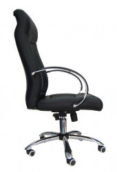 Kancelarijska stolica FORD HB od eko kože - Crna - Img 2