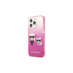 Karl Lagerfeld futrola za iPhone 13 pro max pink karl & choupette head gradient ( GSM114869 )