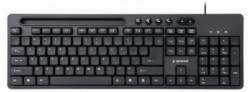 KB-UM-108 Gembird Multimedijalna tastatura US layout black USB sa drzacem za telefon A - Img 1