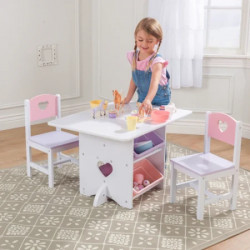 Kid Kraft Heart Table & Chair Set ( 26913 ) - Img 4