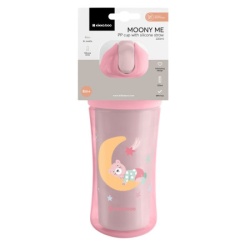 Kikka Boo Šolja sa slamkom Moony Me 220ml Pink ( KKB31079 )-2