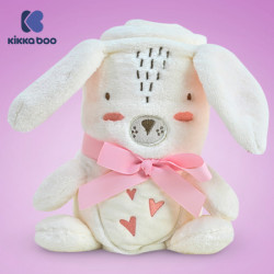KikkaBoo bebi ćebence sa 3D vezom 75x100 Rabbits in Love ( KKB50110 ) - Img 2