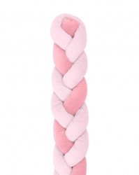 KikkaBoo pletenica za krevetac trostruka 180 cm Pink ( KKB50138 ) - Img 1